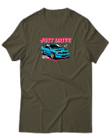 T-Shirt Unisex - Just Drive - Color Thumbnail Χακί