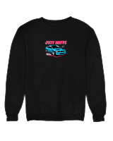 Φούτερ χωρίς κουκούλα Γυναικείο - Just Drive - Color Thumbnail Μαύρο