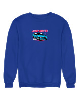 Φούτερ χωρίς κουκούλα Γυναικείο - Just Drive - Color Thumbnail Μπλε Ρουά