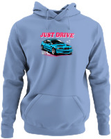 Φούτερ με κουκούλα - Just Drive - Color Thumbnail Blue Carolina