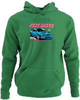 Φούτερ με κουκούλα - Just Drive - Color Thumbnail Kelly Green