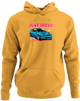 Φούτερ με κουκούλα - Just Drive - Color Thumbnail Κίτρινο Χρυσό