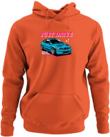 Φούτερ με κουκούλα - Just Drive - Color Thumbnail Orange