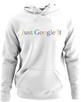 Φούτερ με κουκούλα - Just Google It - Color Thumbnail ΄Ασπρο