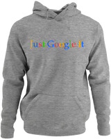 Φούτερ με κουκούλα - Just Google It - Color Thumbnail Γκρι Μελανζέ