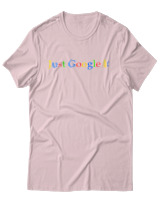 T-Shirt Αντρικό - Just Google It - Color Thumbnail Απαλό Ροζ