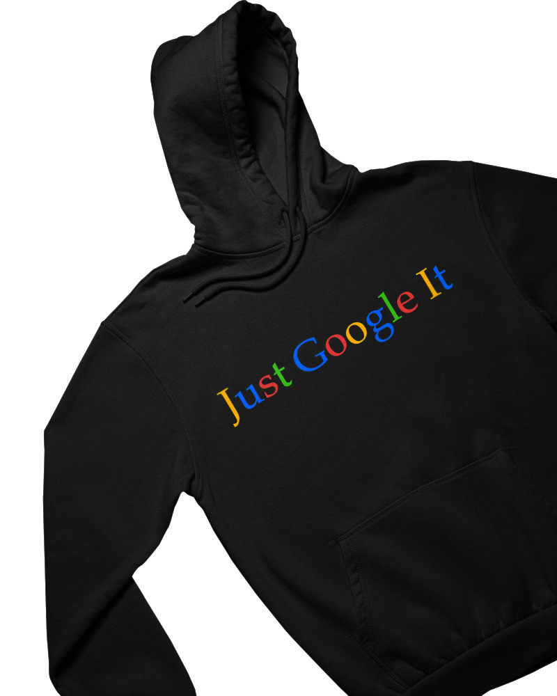 Φούτερ με κουκούλα - Just Google It - Image 1