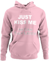 Φούτερ με κουκούλα - Just Kiss Me We Can Talk Later - Color Thumbnail Pink