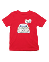 T-Shirt  Παιδικό - Just Married - Color Thumbnail Κόκκινο