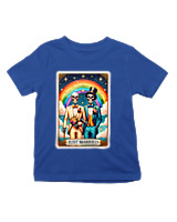 T-Shirt  Παιδικό - Just Married Man - Color Thumbnail Μπλε Ρουά