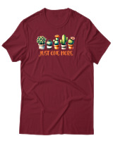 T-Shirt Αντρικό - Just One More - Color Thumbnail Σκούρο Κόκκινο