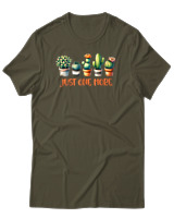 T-Shirt Αντρικό - Just One More - Color Thumbnail Χακί