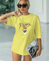 T-Shirt Classic - Just Relax - Color Thumbnail LIGHT YELLOW