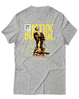 T-Shirt Αντρικό - Justice Rights - Color Thumbnail Γκρι Μελανζέ