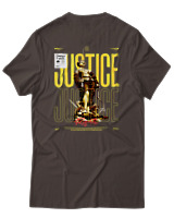 T-Shirt Αντρικό - Justice Rights - Color Thumbnail Καφέ