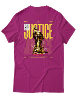 T-Shirt Αντρικό - Justice Rights - Color Thumbnail Φουξια