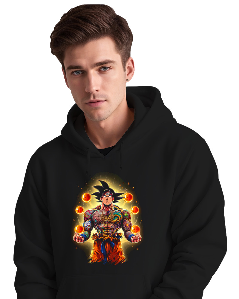 Φούτερ με κουκούλα - Kakarot Tattooed - Image 2