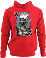 Φούτερ με κουκούλα - Kakashi Bloodline Technique - Color Thumbnail Κόκκινο