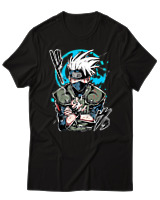 T-Shirt Unisex - Kakashi Bloodline Technique - Color Thumbnail Μαύρο