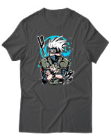 T-Shirt Unisex - Kakashi Bloodline Technique - Color Thumbnail Ανθρακί