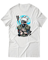 T-Shirt Unisex - Kakashi Bloodline Technique - Color Thumbnail Άσπρο