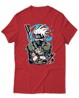 T-Shirt Unisex - Kakashi Bloodline Technique - Color Thumbnail Κόκκινο