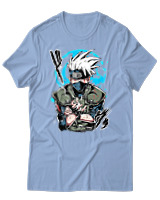 T-Shirt Unisex - Kakashi Bloodline Technique - Color Thumbnail Γαλάζιο