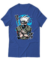 T-Shirt Unisex - Kakashi Bloodline Technique - Color Thumbnail Μπλε Ρουά