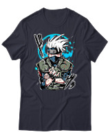 T-Shirt Unisex - Kakashi Bloodline Technique - Color Thumbnail Σκούρο Μπλε