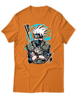 T-Shirt Unisex - Kakashi Bloodline Technique - Color Thumbnail Πορτοκαλί