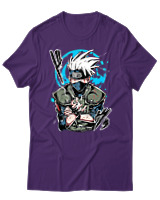 T-Shirt Unisex - Kakashi Bloodline Technique - Color Thumbnail Σκούρο Μωβ