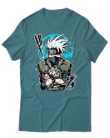 T-Shirt Unisex - Kakashi Bloodline Technique - Color Thumbnail Μπλε Πράσινο