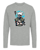 Μακρυμάνικο Μακό Αντρικό - Kakashi Bloodline Technique - Color Thumbnail Γκρι Μελανζέ