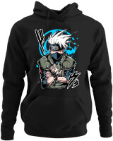 Φούτερ με κουκούλα - Kakashi Bloodline Technique - Color Thumbnail Μαύρο