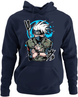 Φούτερ με κουκούλα - Kakashi Bloodline Technique - Color Thumbnail Navy Blue