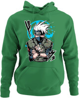 Φούτερ με κουκούλα - Kakashi Bloodline Technique - Color Thumbnail Kelly Green