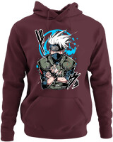 Φούτερ με κουκούλα - Kakashi Bloodline Technique - Color Thumbnail Marron