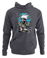 Φούτερ με κουκούλα - Kakashi Bloodline Technique - Color Thumbnail Ανθρακί
