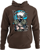 Φούτερ με κουκούλα - Kakashi Bloodline Technique - Color Thumbnail Καφέ