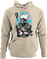 Φούτερ με κουκούλα - Kakashi Bloodline Technique - Color Thumbnail Μπέζ