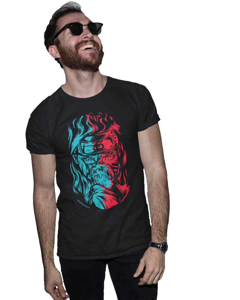 T-Shirt Fit Αντρικό - Kakashi & Obito - Image 1