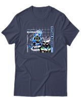 T-Shirt Αντρικό - Kakashi Unleashed - Color Thumbnail Μπλε Γκρι