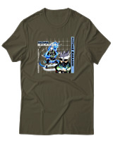 T-Shirt Αντρικό - Kakashi Unleashed - Color Thumbnail Χακί