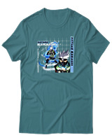 T-Shirt Αντρικό - Kakashi Unleashed - Color Thumbnail Μπλε Πράσινο