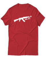 T-Shirt Αντρικό - Kalashnikov Ak47 - Color Thumbnail Κόκκινο