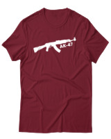 T-Shirt Αντρικό - Kalashnikov Ak47 - Color Thumbnail Σκούρο Κόκκινο