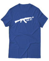 T-Shirt Αντρικό - Kalashnikov Ak47 - Color Thumbnail Μπλε Ρουά