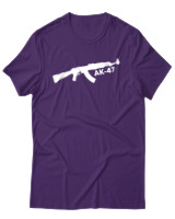 T-Shirt Αντρικό - Kalashnikov Ak47 - Color Thumbnail Σκούρο Μωβ