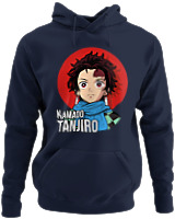 Φούτερ με κουκούλα - Kamado Tanjiro - Color Thumbnail Navy Blue