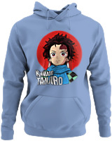 Φούτερ με κουκούλα - Kamado Tanjiro - Color Thumbnail Blue Carolina